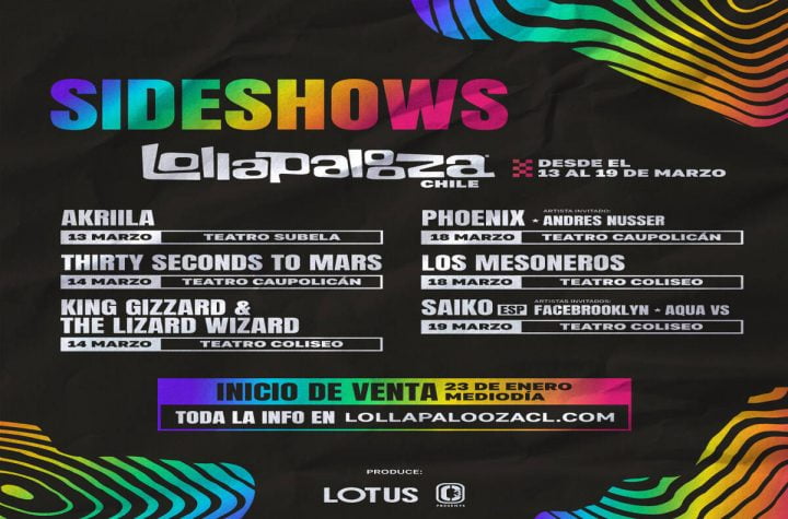 Sideshows Lollapalooza Chile 2024