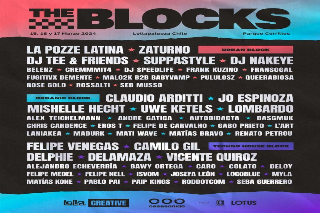 The Blocks por Lollapalooza Chile