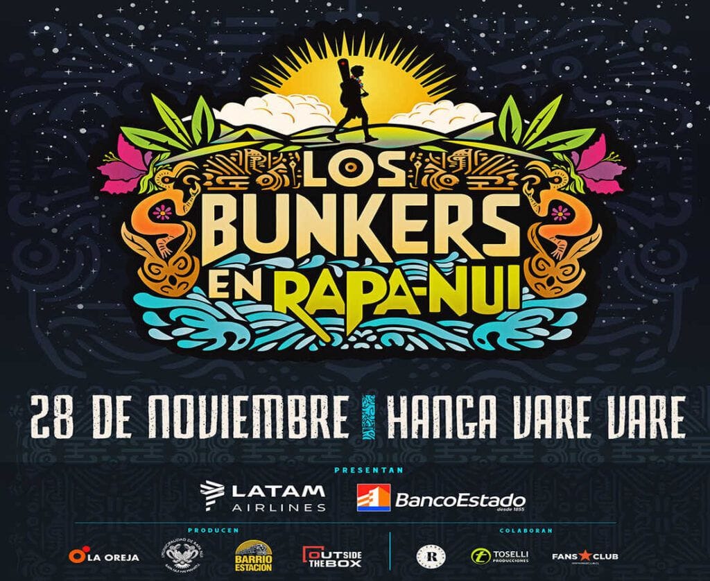 Los Bunkers en concierto en Rapa Nui