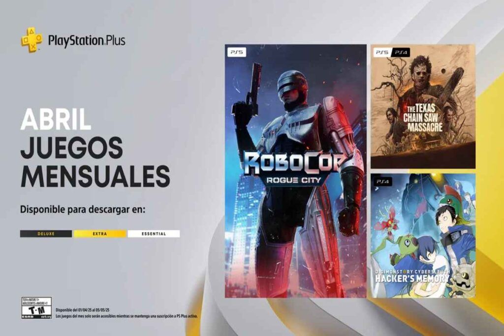 PlayStation Plus abril