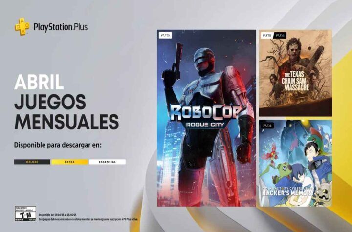 PlayStation Plus abril
