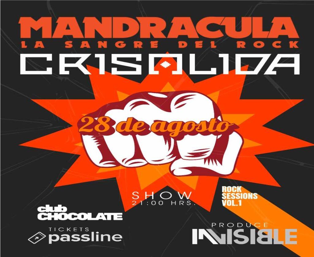 Mandrácula y Crisálida en vivo