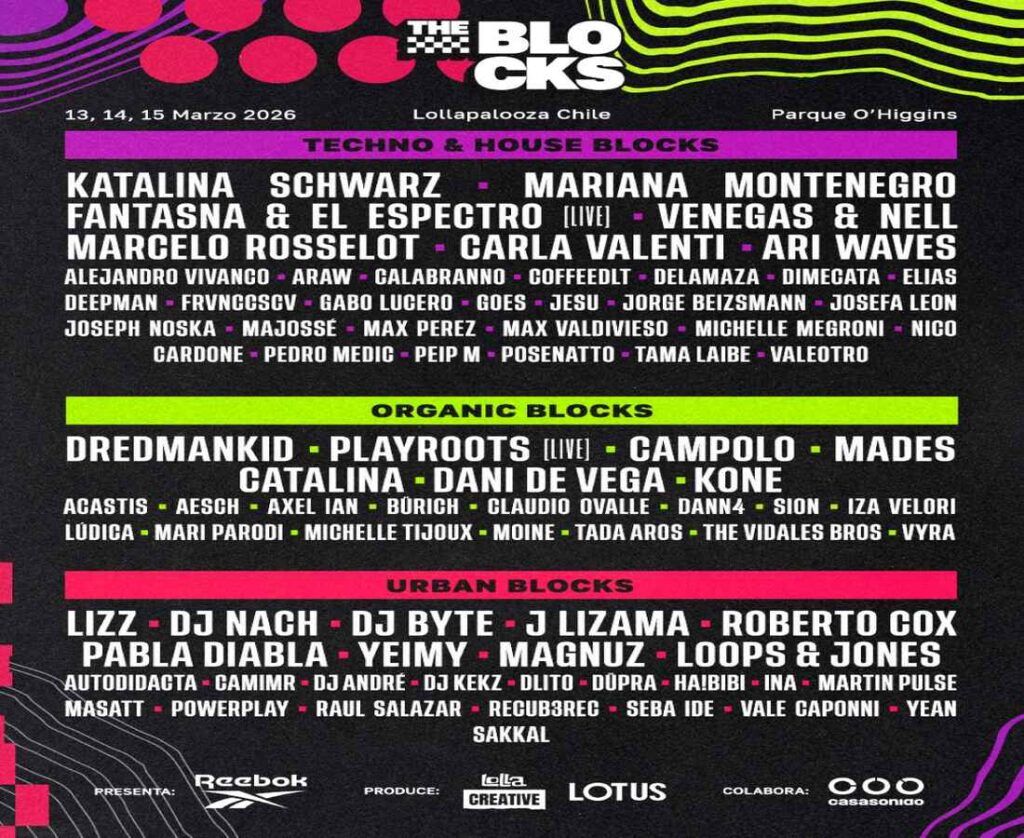 The Blocks en Lollapalooza Chile 2026
